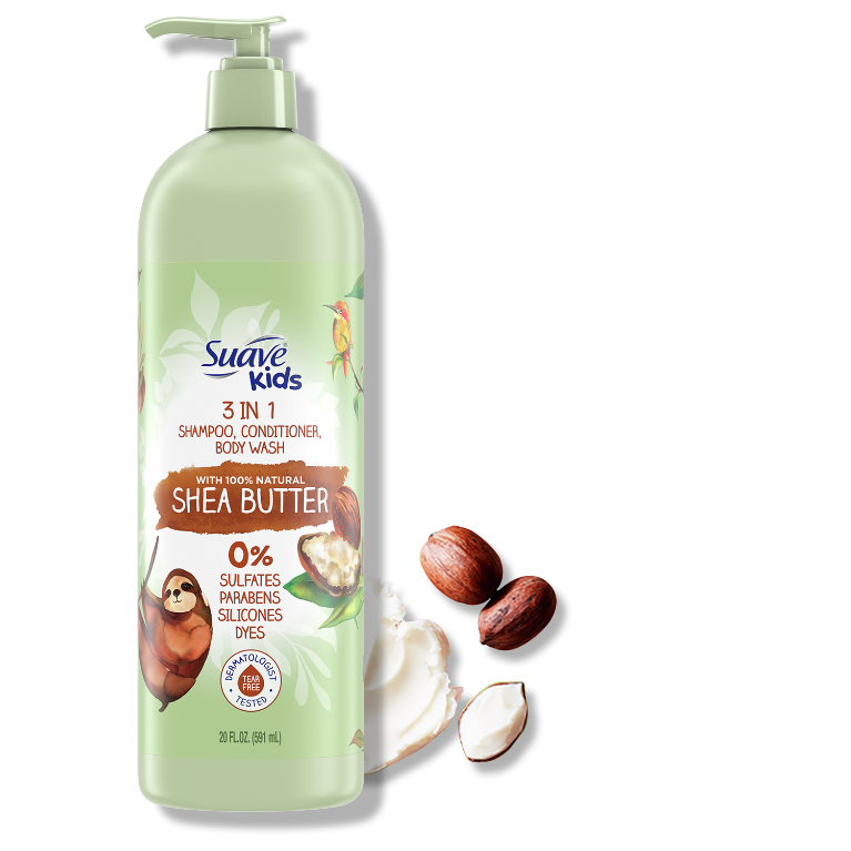 3-in-1 Shampoo with 100% Natural Shea Butter